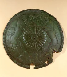 Disc with embossed decorations from Cerveteri, Italy